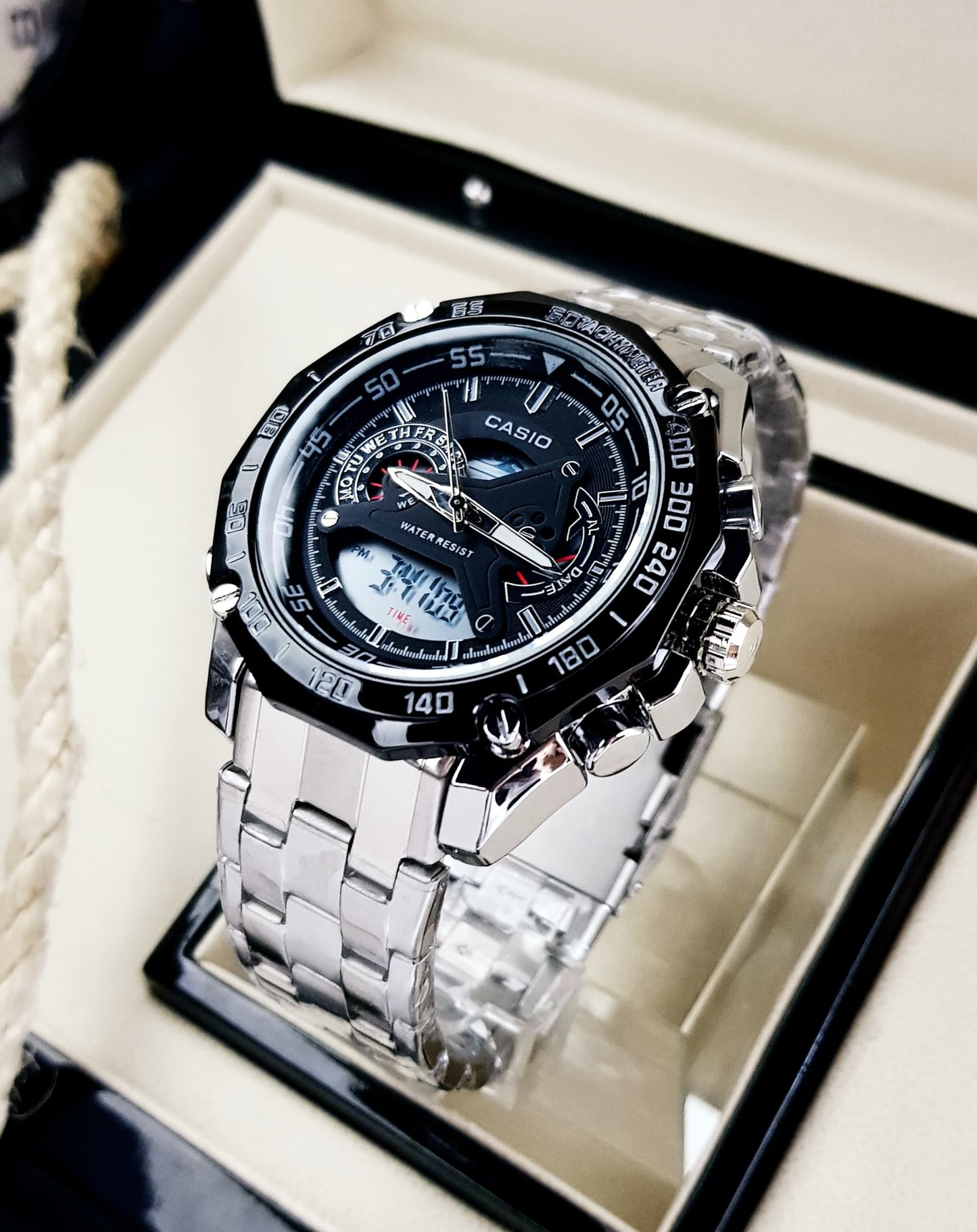 CASIO EDIFICE DOBLE HORA