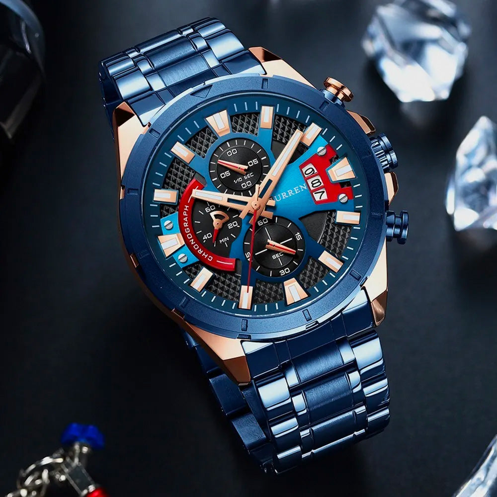 CURREN ORIGINAL CUARZO ACERO INOXIDABLE